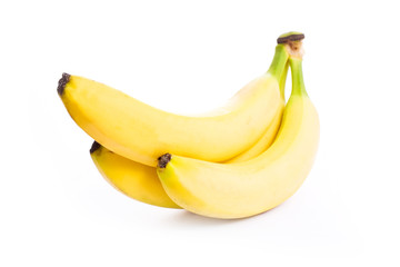bananas isolated on white