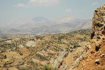 Rocky desert landscape in Northern Kurdistan, East Turkey