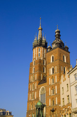 Fototapeta na wymiar Marienkirche - Krakau - Polen