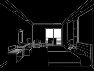 Hotel Room Vector 01