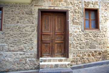 Fototapeta na wymiar Ancient drewniane drzwi