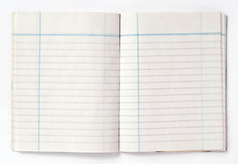 aufgeschlagenes notizbuch
