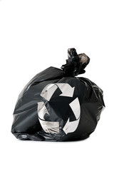 sacco per riciclaggio rifiuti - obrazy, fototapety, plakaty