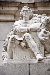 Naklejka premium Estatua en el Retiro