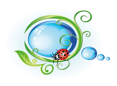 Eco, Bio, Button, Öko, Ökologie, Umwelt, Natur, Logo