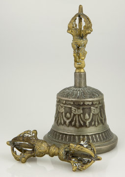 Tibetan dorje bell and dorje