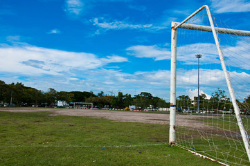 football field and goal