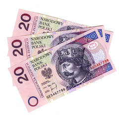 Banknoty 20 złotych - obrazy, fototapety, plakaty