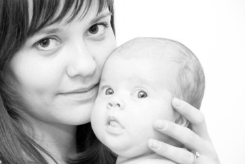 baby and mother
