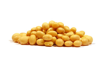 Heap of soya seeds
