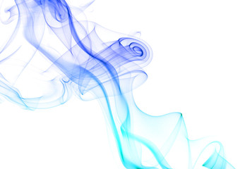 Blue abstract smoke