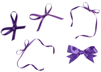 purple ribbon celebration christmas birthday
