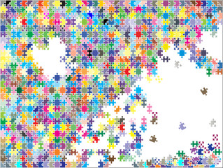 colorful background puzzle, vector