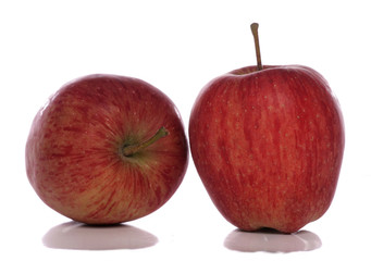 Two red apples