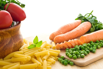 Pasta and vegetables