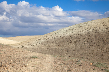Fototapeta na wymiar The hills in the desert