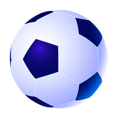 Soccer ball on white background. Vector.