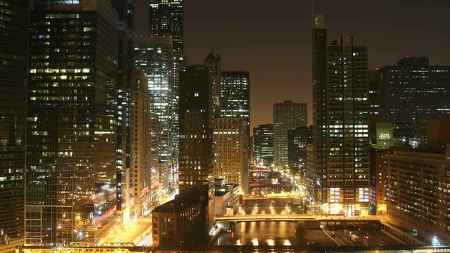 Chicago Skyline at night
