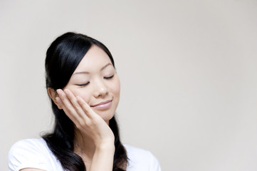 portrait of beautiful japanese girl
