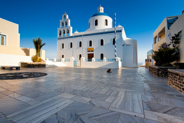 Cathedral in village Oia, Greece, Santorini