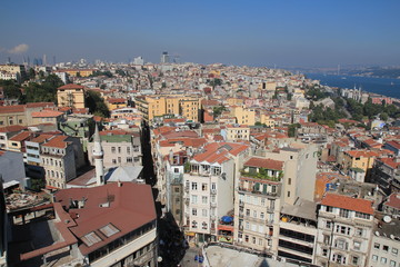Fototapeta na wymiar Luftbild Galata Istanbul