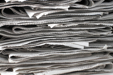 texture of pile of news papers