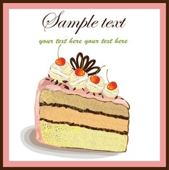 Illustrations of the cake.