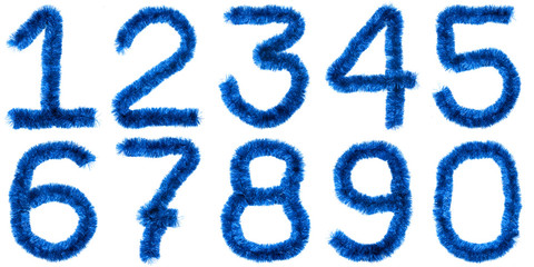 Blue digits