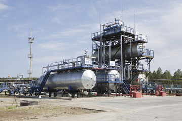 Factory on oil refining