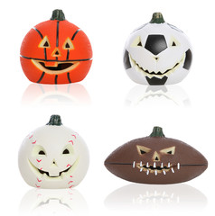 Halloween Sports Pumpkins