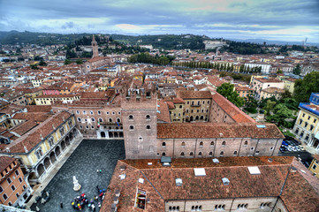 Fototapeta premium Verona aerial view
