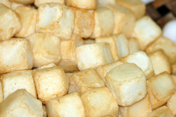 Boiled dice tofu