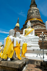 Fototapeta na wymiar The Chedi in Wat Yai Chai Mongkon
