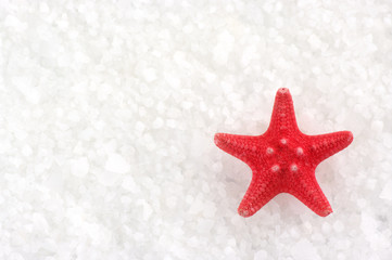 Starfish on bath salt