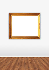 Mur blanc et cadre