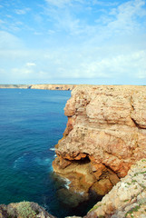 Küste in Sagres in Portugal