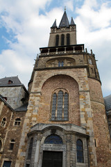Fototapeta na wymiar Aachen Cathedral or Aachener Dom in Aachen, Germany