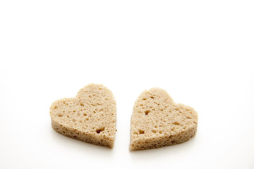 Herze aus Brot