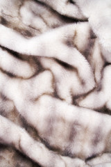 Silver fur background.