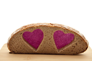 Brot mit Herz