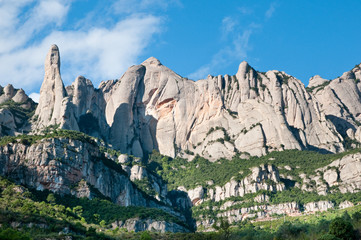 Naklejka premium Montserrat hills