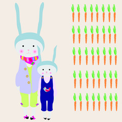 Plakaty  mama królik