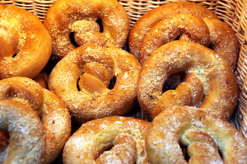 fresh buns in a basket