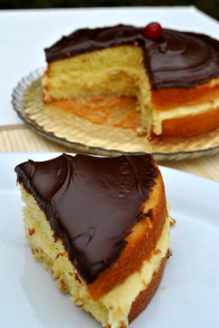 Served Boston Creme Pie