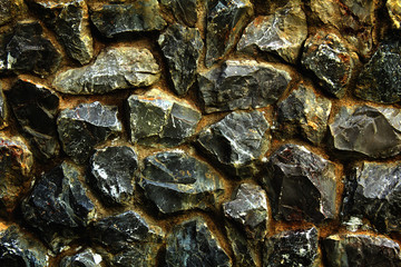 Background of stone wall texture.