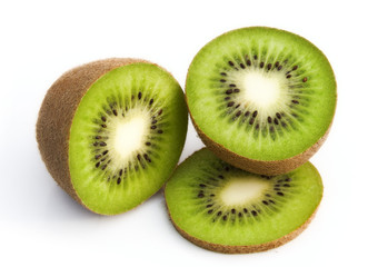 Isolated fresh kiwi