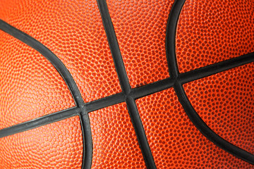 Orange Basketball close up