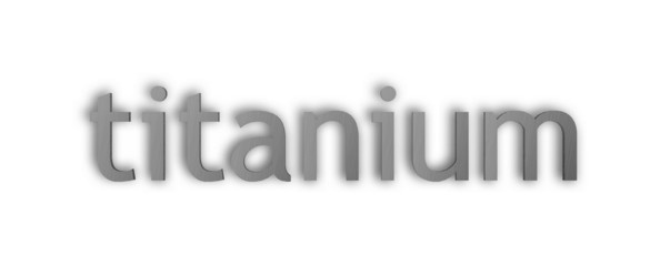 titanium text
