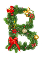 Christmas alphabet letter 