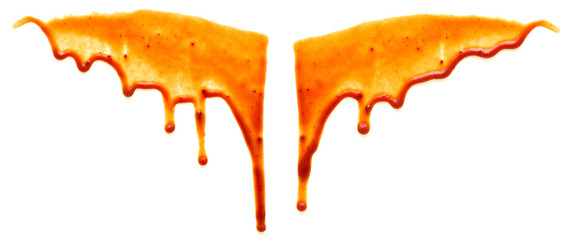 Drops of ketchup